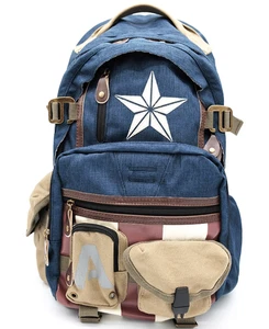 Zaino The Avenger Captain America borsa a tracolla zaino da viaggio borsa scuola - Foto 1 di 4
