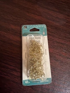 Gold Fisch Haken Draht Ohrringe Neu 42 Teile Schmuckherstellung Basteln - Bild 1 von 2