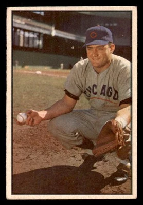 1953 Bowman Color Harry Chiti Rookie - Nice Centering! #7 Fair (pin holes) - Image 1 of 2