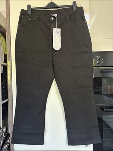 Ladies Bootleg Jeans In Black Size 20 Brand-New With Tags - Picture 1 of 4