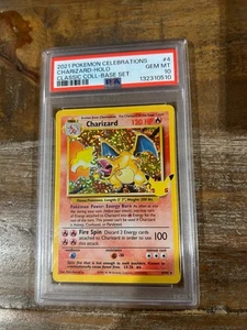 POKEMON 2021 Celebrations Base Set Classic CHARIZARD Holo #4 PSA 10 Gem RARE - Picture 1 of 2