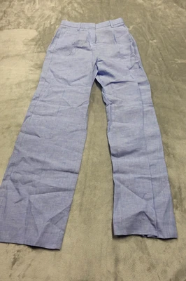 J.Crew Size 0 French Blue Wide Leg Essential Linen Pants NWT - Image 1 of 4