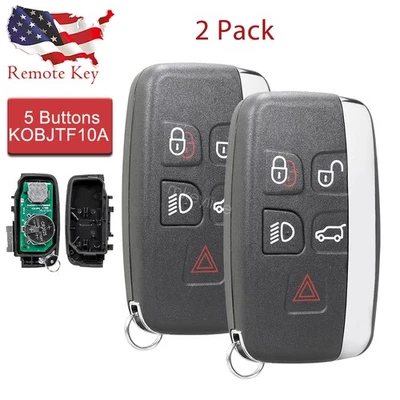 2 For 2012 2013 2014 2015 2016 2017 2018 Land Rover Range Rover Remote Key Fob - Image 1 of 4