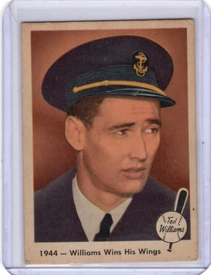 Fleer #23 1959 Ted Williams 1944 - Williams gana sus alas - Medias Rojas de Boston Foto 1 de 2