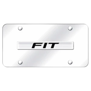 Placa de matrícula cromada con licencia con nombre cromado para Honda Fit - AUGD5891 - Imagen 1 de 2