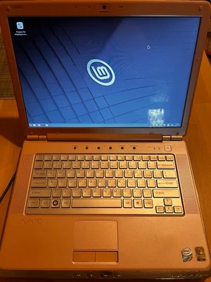 SONY VAIO VGN-CR290, CPU doble Intel Pentium(R) t2330 @ 1,60 GHz, 1 GB de RAM, funciona Foto 1 de 4