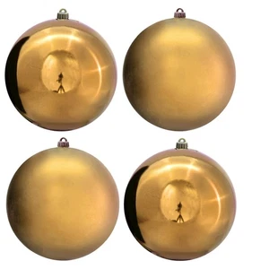 Set palline oro 25 cm lucido/opaco (4 pezzi) - Foto 1 di 1