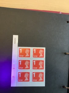 1st Class. Vermillion Large.D1. Phos D1. Cylinder Block. Mint (note position.). - Picture 1 of 1