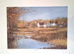 Richard Plasschaert Numbered Signed September Sunday Barn Print 646/3000 - Foto 1 di 12