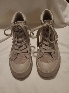 Rocket Dog Cheery Cord-High-Top-Schnürschuhe Natur Hellbraun Taupe Damen 9 - Bild 1 von 8