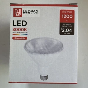 LEDPAX PAR38 Dimmable LED Bulb,17W 100W equivalent 3000K-1200 Lumens- Soft White - Picture 1 of 6