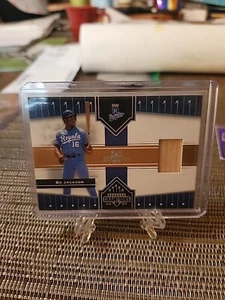 Tarjeta BO JACKSON g/u BAT 2005 Donruss Champions Impressions KC ROYALS tarjeta rara - Imagen 1 de 2