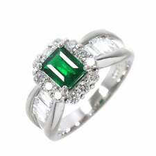 Emerald 0.88ct Diamond 1.04ct Ring Pt Platinum Size6(US) 90205693