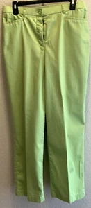 Tan Jay Women’s Petite Pants. Size 14. Lime Green - Picture 1 of 3