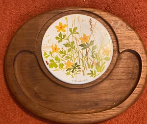 Bandeja de charcutería ovalada Corning Wild Flowers Goodwood Cheese Domo - Imagen 1 de 9