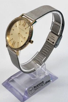 Vince Camuto - Crystal Accented Stainless Steel Women's Quartz Watch - Image 1 of 4