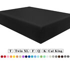 Fitted Bottom Sheet 100% Brushed Microfiber Extra Soft Heavyweight Bed Sheet