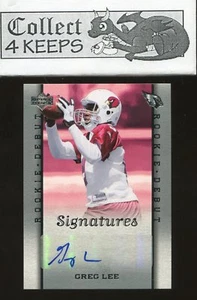 2006 Upper Deck Rookie Debut Autograph #227 Greg Lee RC (Arizona Cardinals) - Picture 1 of 2