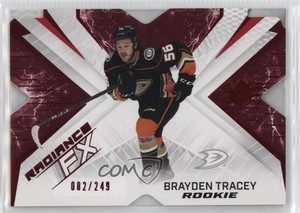 2022-23 SPx Radiance F/X Rookies Red /249 Brayden Tracey #RFX-70 Rookie RC