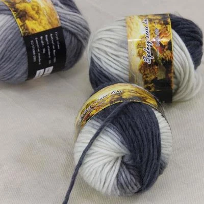 Sale 3SkeinsX 50gr NEW Hand Knitting Yarn Chunky Colorful Wool Scarves Shawls 04 - Image 1 of 4