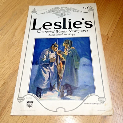 Feb 1915 LESLIE'S Illustrated Newspaper - WWI Photos - Image 1 of 4