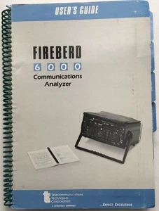 Guía del usuario del analizador de comunicaciones TTC Fireberd 6000 P/N ML10989 - Imagen 1 de 6