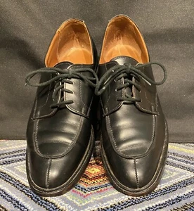 Vintage Ralph Lauren Bench Made Shoes Black Oxford Women's 7 Made in England - Picture 1 of 16