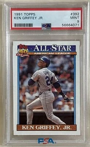 Ken Griffey Jr 1991 Topps All-Star #392 - PSA 9 - Seattle Mariners corte - Imagen 1 de 2