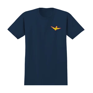 Krooked Bird Lightening T-Shirt - Navy / Yellow - Picture 1 of 5
