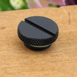 Black G1/4 Thread Low Profile Plug for PC Water Cooling Radiator Reservoir - Afbeelding 1 van 4