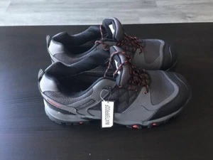 Mens Trek shoes Grey with Red stitching - Picture 1 of 6