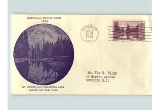 Mt. RANIER National Park, foto Reflection Lake, 1934 Longmire, Washington prima D - Foto 1 di 1