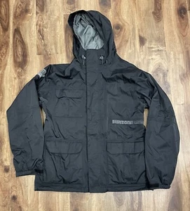 Burton Jacket Mens M Black Snowboarding Ski Coat Hooded Full Zip - Picture 1 of 24