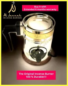 AUTOMATIC ELECTRIC INCENSE/MABKHARA/OIL/OUD/BAKHOOR/ BURNER+UAE BAKHUR SAMPLE. - Picture 1 of 11