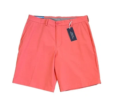 Shorts chino rosa masculino 34 Vineyard Vines OTG On-The-Go desempenho concha elástica - Imagem 1 de 4
