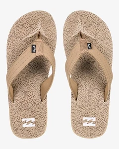 Billabong Flip Flop Men's Open Toe All Day Theme Camel Brown - Picture 1 of 4