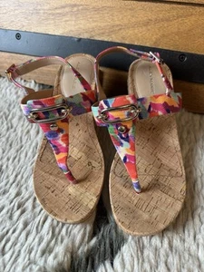 Colorful Alex Marie Wedge Sandals - Picture 1 of 6