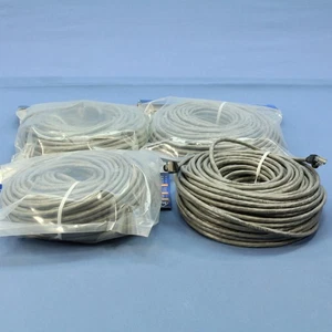 Leviton 5G455-100G Gris Cat5e 100ft Ethernet Câble Patch Cordons Réseau 4-Pack - Photo 1/5