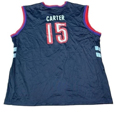 Camiseta de baloncesto de los Toronto Raptors de la NBA Vince Carter #15 campeón 44 grande como nueva Foto 1 de 4