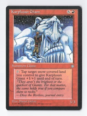 Karplusan Giant Ice Age MTG Vintage Magic the Gathering Card LP/NM - Image 1 of 2