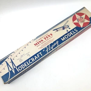 1940’s MODELCRAFT MODELS "MISS TINY" FOR R/C OR FREEFLIGHT 46” Spannweite IN BOX - Bild 1 von 23