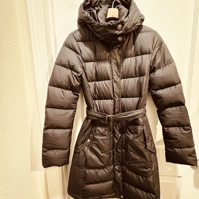 Burberry Women's Brit Puffer Down Long Hooded Small P - Image 1 of 4