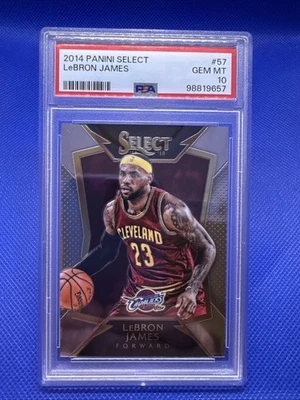 LeBRON JAMES 2014 PANINI SELECT #57 PSA 10 GEM MINT  CLEVELAND CAVALIERS - Image 1 of 2