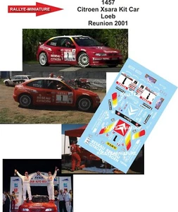 DECALS 1/24 REF 1457 CITROEN XSARA SEBASTIEN LOEB TOUR AUTO REUNION 2001 RALLYE - Foto 1 di 1