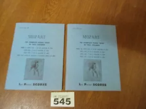 MOZART COMPLETE in 2 Volumes Piano Trios - Lea Pocket Scores No.49 & No.50 - Picture 1 of 22