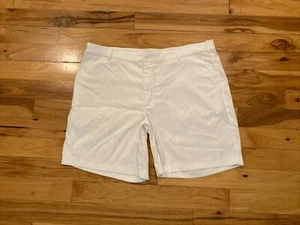 Nike Golf Tour Performance Dri-Fit Flat Front White Shorts Mens Size 40 x 8 - Picture 1 of 12