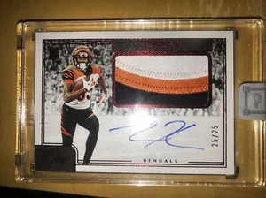 2020 panini one rookie patc auto Tee Higgins 25/25 - Picture 1 of 2