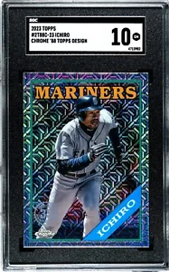 2023 Topps Ichiro Suzuki Chrome '88 Design Mojo Refractor #2T88C-23 SGC 10 GEM💎 - Picture 1 of 2