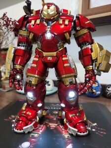1/12 Iron Man MK44 Mark XLIV Hulkbuster Action Figure Model W/ Led Alloy 29 cm