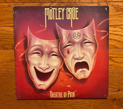 Motley Crue - Theatre of Pain LP Elektra 60418-1-E 1985 Pressing with Inner - Image 1 of 4